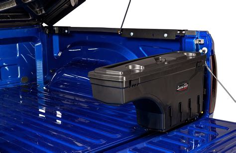 in bed swinging tool box metal|swing box for pickup truck.